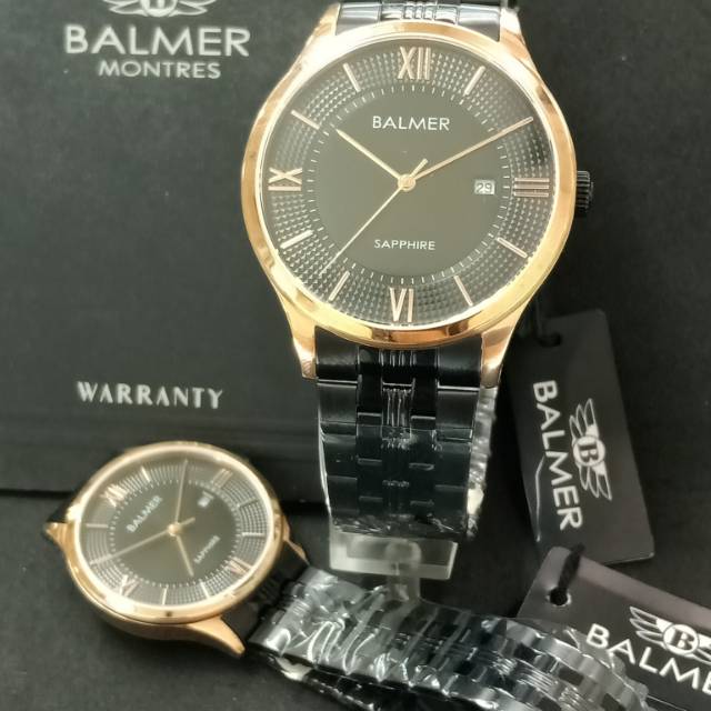 jam tangan couple balmer sapphire original japan Q09