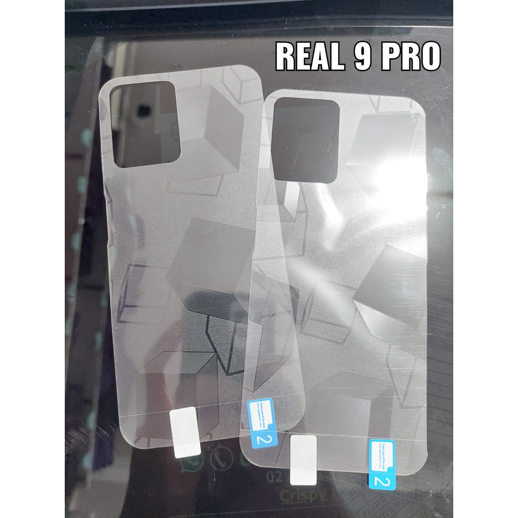 BACK SKIN GLITTER CUBE Realme C31 C35 9 Pro 9 Pro+ Plus Narzo 50A Prime Garskin