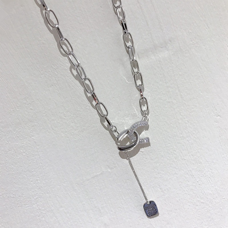 Fancyqube Kalung Rantai Klavikula 925 Sterling Silver Desain Bintang Untuk Wanita