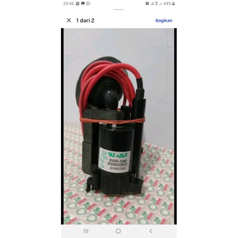 flyback transformer tv sharp JF0501-32601 original