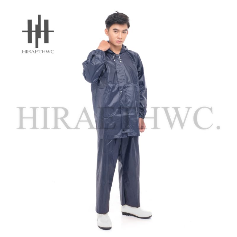 JAS HUJAN SET BAJU DAN CELANA / STELAN JAS HUJAN NAVY