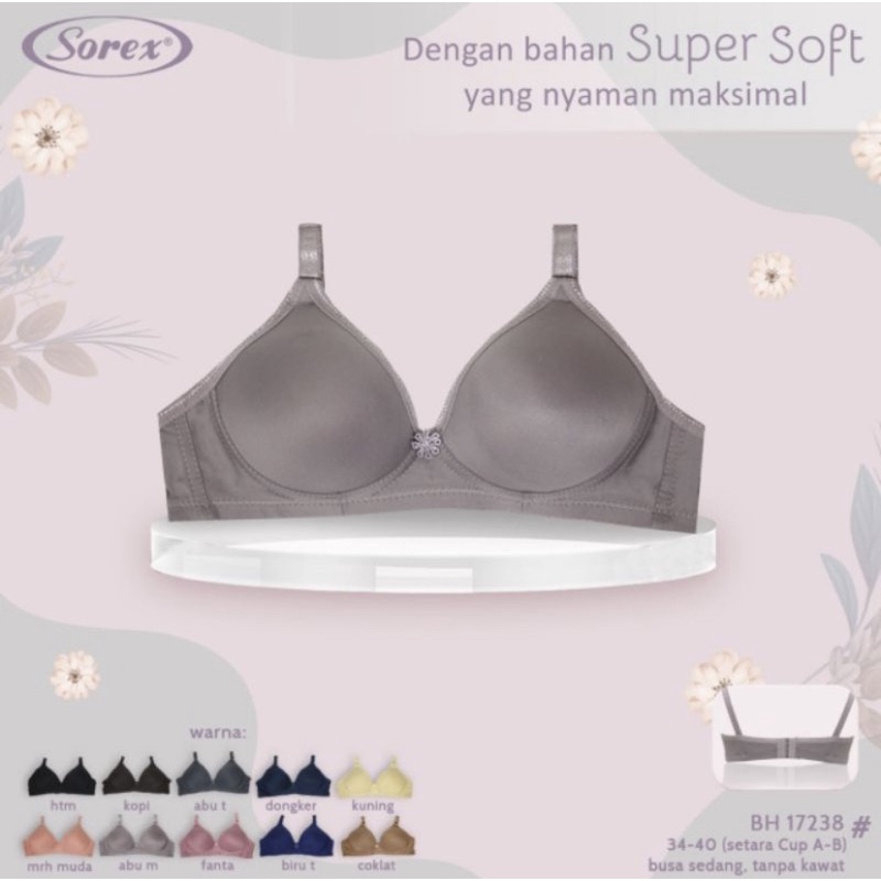 Bra BH Tanpa Kawat Super Soft Sorex 17238