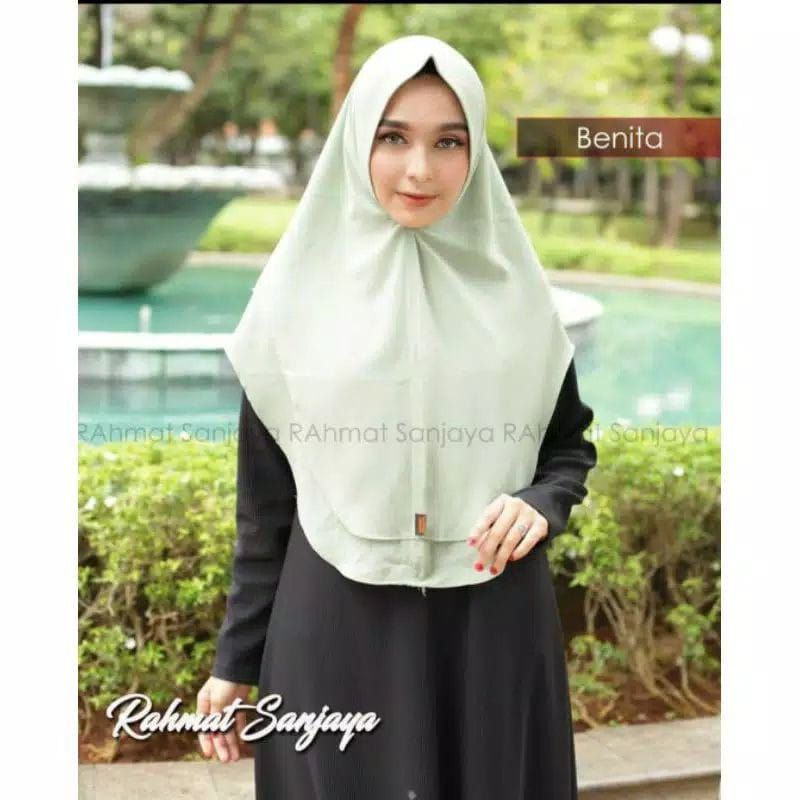 HIJAB OVAL 2LYAR STANDAR/BENITA OVAL 2LYAR STANDAR/KERUDUNG OVAL 2LYAR STANDAR