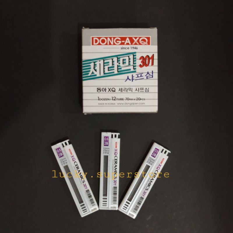 

ISI REFILL PENSIL MEKANIK 2B 0.5 DONG-A XQ CERAMICS 301