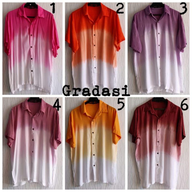 Kemeja Wanita Pria Gradasi