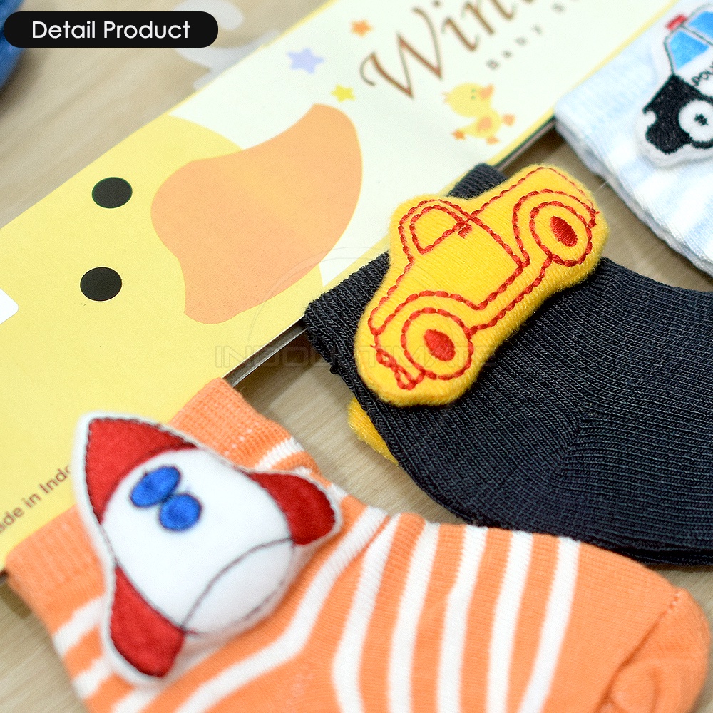 3Pcs Kaos Kaki Bayi Newborn (0-6 Bulan ) Kaos Kaki Bayi Laki-Laki Perempuan Kaos Kaki Motif Karakter Baby Sock Sarung Kaki Bayi Pelindung Kaki Bayi Alas Kaki Bayi Aksesoris Pakaian Bayi Kaos Kaki SY-0625