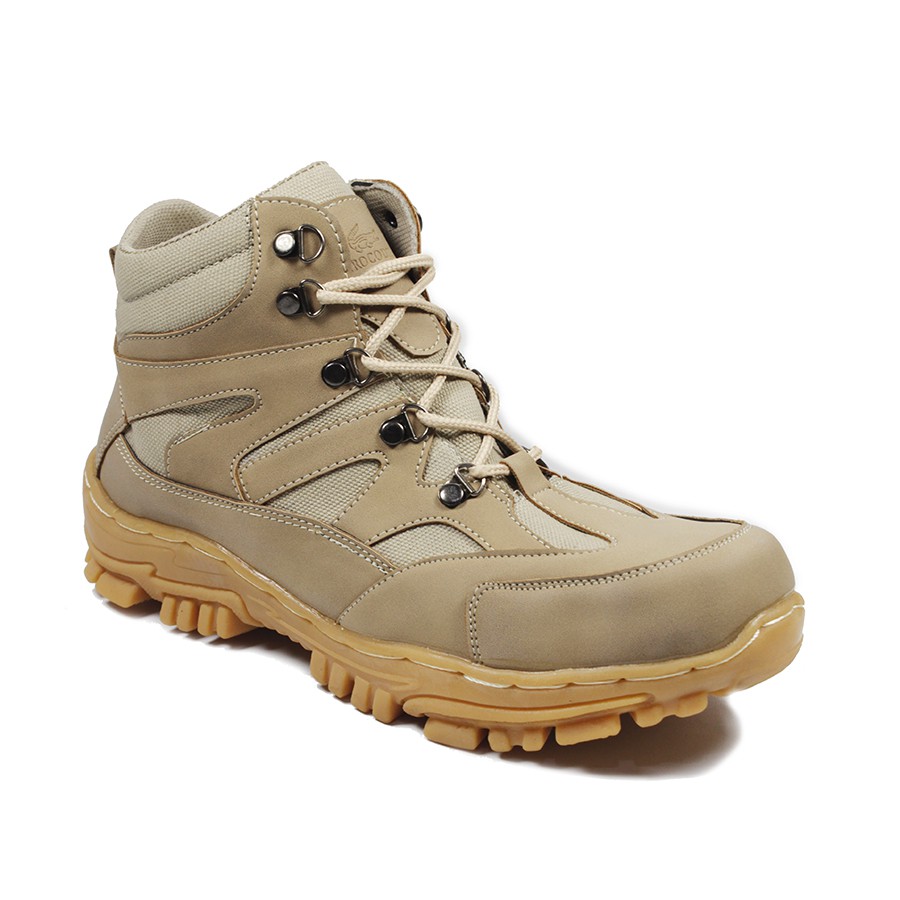 Sepatu Pria Safety Boots Crocodile Navigator Ujung Besi Steel Toe Tracking Outdoor Hiking Proyek