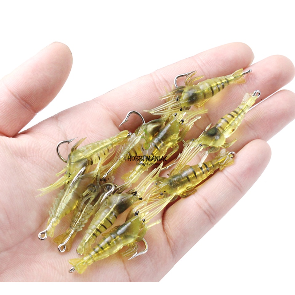 Umpan Udang Tiruan Umpan Pancing Tiruan Fishing Soft Lure