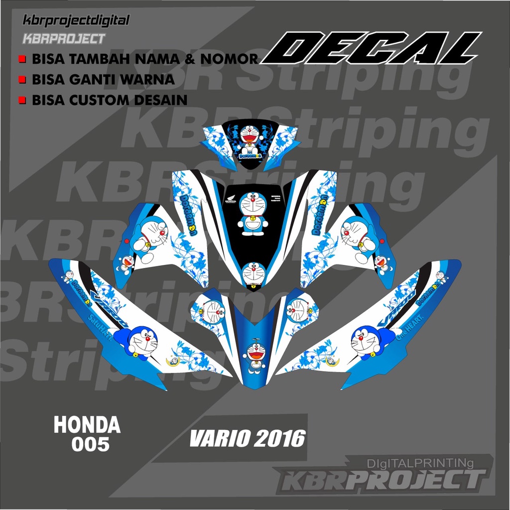 (cod) STIKER DECAL HONDA VARIO 2016  Sticker Variasi stiker striping list motor HONDA VARIO 2016 KOD