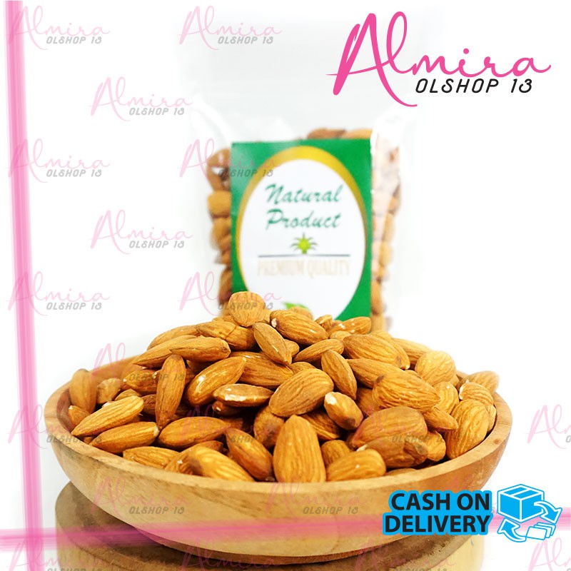 

Kacang Almond Kupas Utuh Tanpa Cangkang / Cemilan Sehat