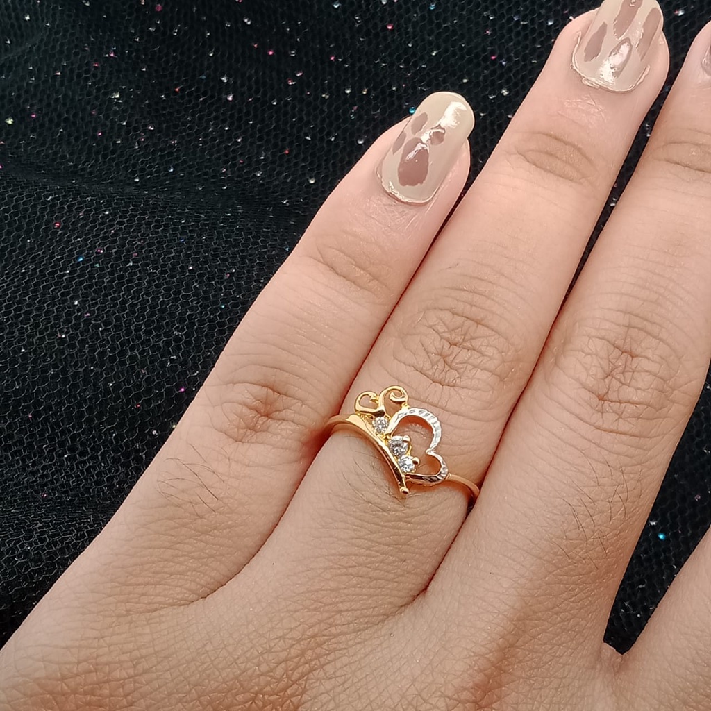 Cincin Emas 17K - 1.2 gr Kadar 750 - 771