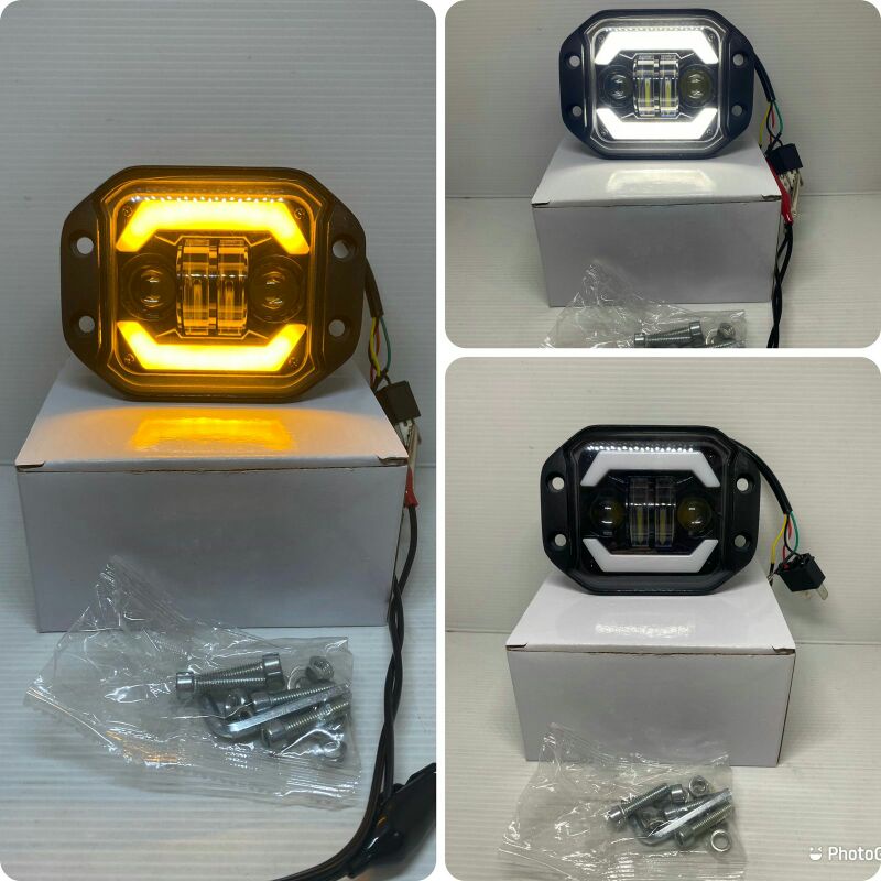 LAMPU TEMBAK DAYMAKER  LED REFLEKTOR CUSTOM KLX KTM CRF DAN FOGLAMP MOBIL