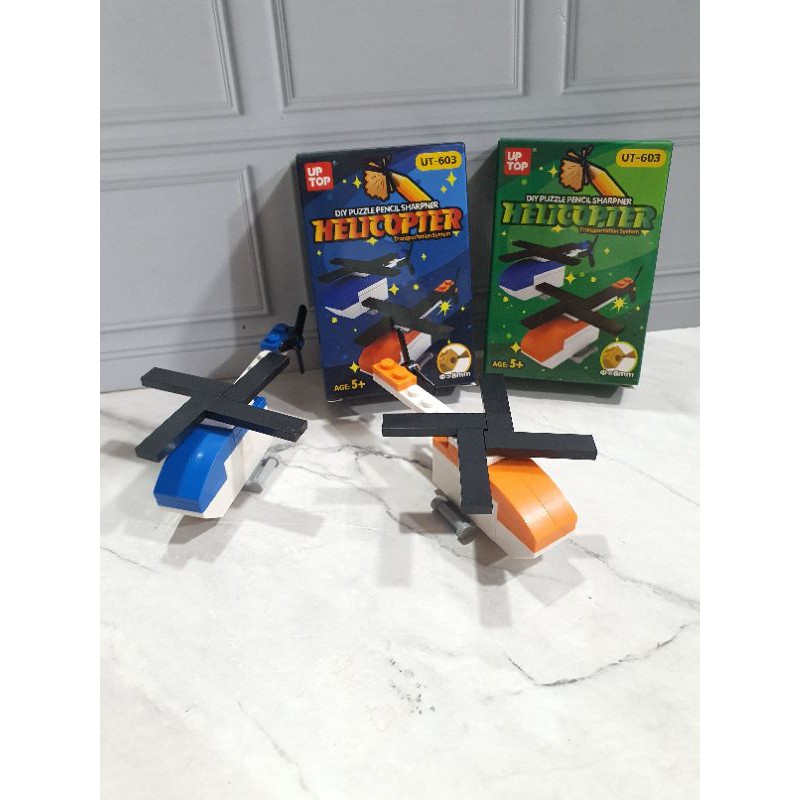 serutan lego animal/sharpener lego animal/rautan bongkar pasang/diy puzzle-Helicopter