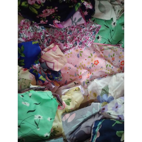1kg kain perca katun motif bunga