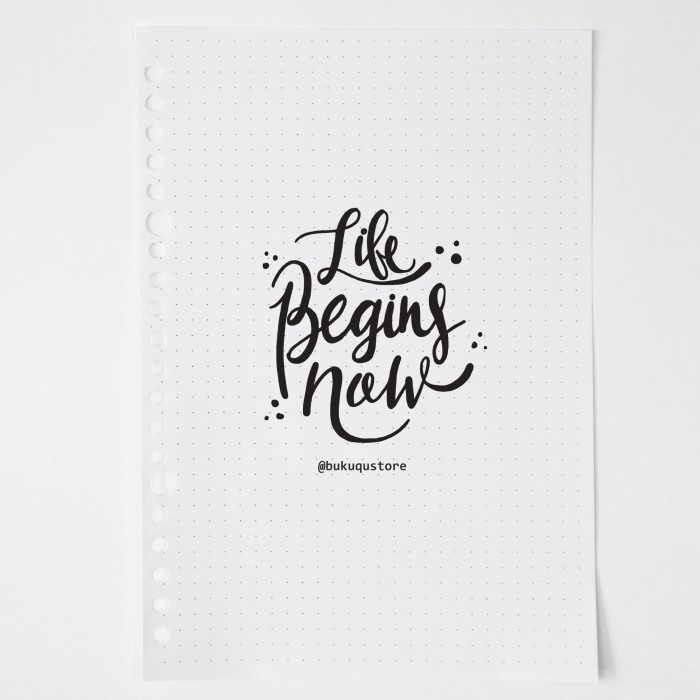 

kertas- hvs loose leaf (dotted) kertas binder/ isi notes - (a5) 50 lbr -kertas.