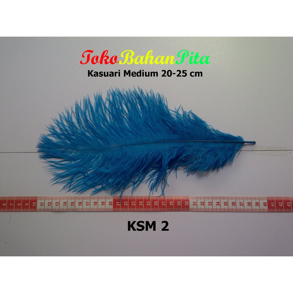 (1 HELAI) BULU DEKORASI 20-25cm KSM 2 | OSTRICH | BULU HIAS | BULU CRAFT | TOKO BAHAN PITA