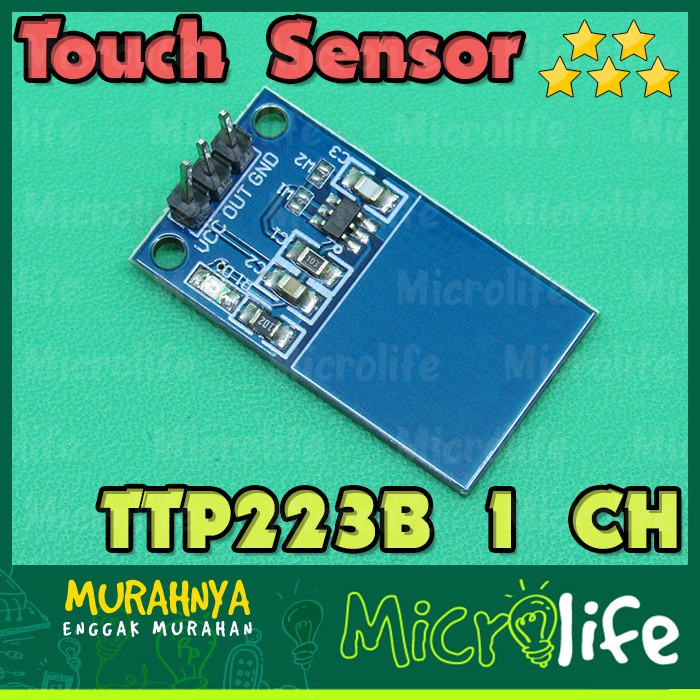 TTP223B TOUCH SENSOR 1 CHANNEL CAPACITIVE MODULE