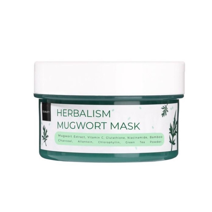 ✨ AKU MURAH ✨Scarlett Herbalism Mugwort Mask / Masker Scarlett