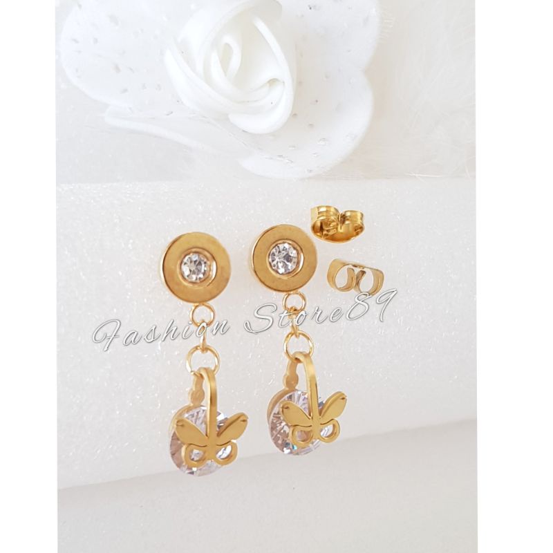 Anting Jurai Titanium model anting tusuk jurai Titanium fashion dewasa antikarat bestquality