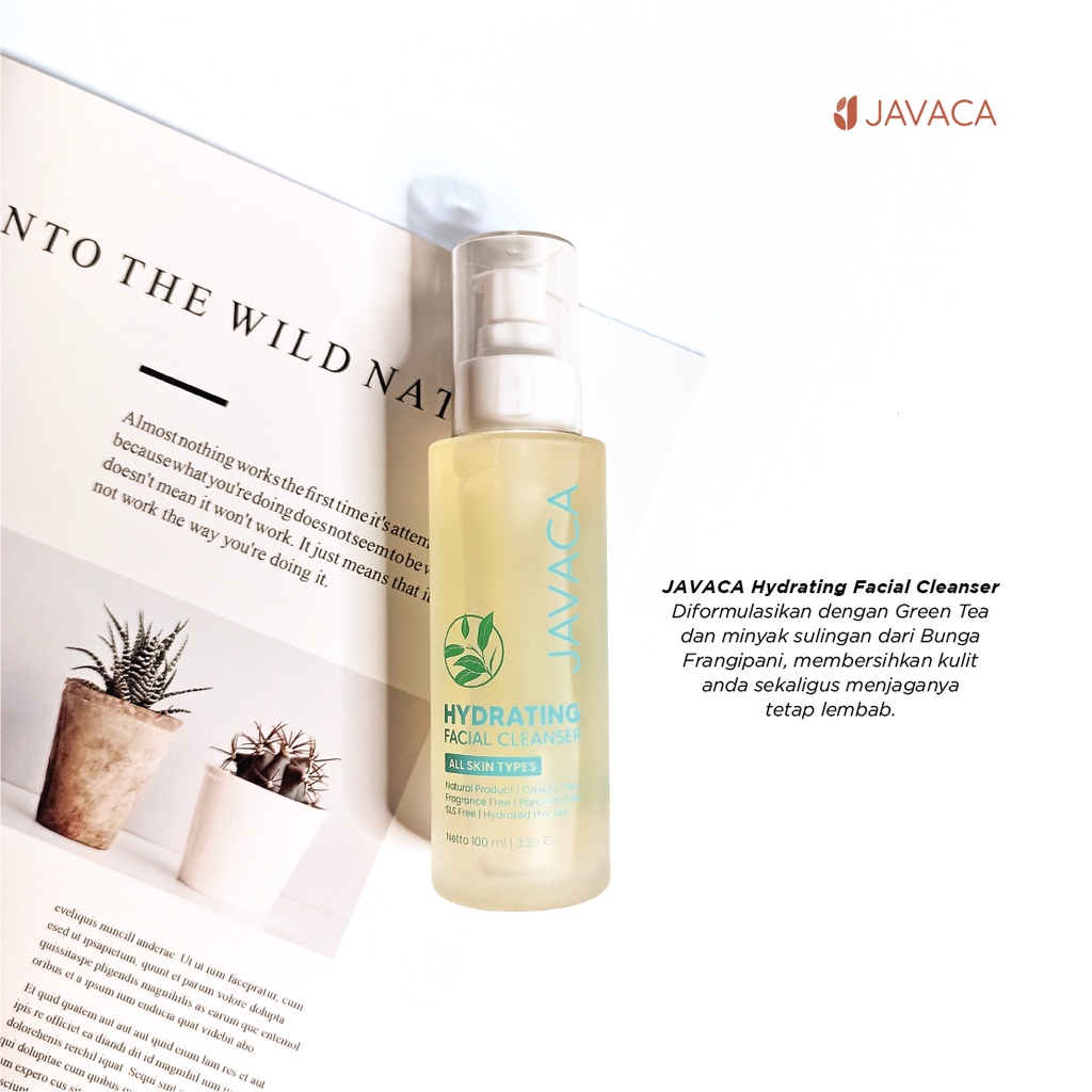 JAVACA - [BUNDLE] Moisturizing Body Wash Sabun Mandi Cair Meredakan Eksim Menghilangkan Bau Matcha Menyegarkan + Hydrating Facial Cleanser Pencuci Muka Mild Cocoyl Hydrolyzed Oat Protein BPOM HALAL Melembabkan Menghidrasi