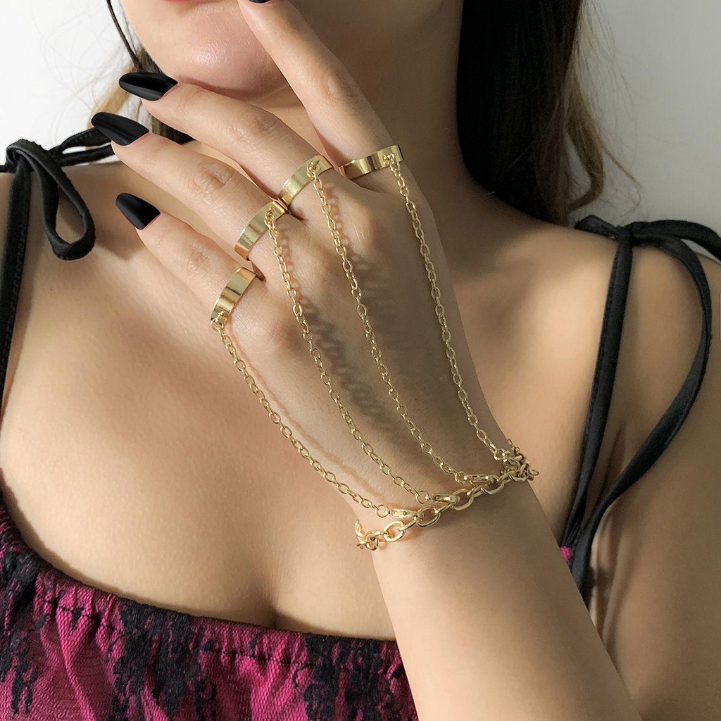 MXBEAUTY Link Rantai Gelang Untuk Anak Perempuan Adjustable Mutiara Kupu-Kupu Bohemia Multi Layer Terkait Hand Harness