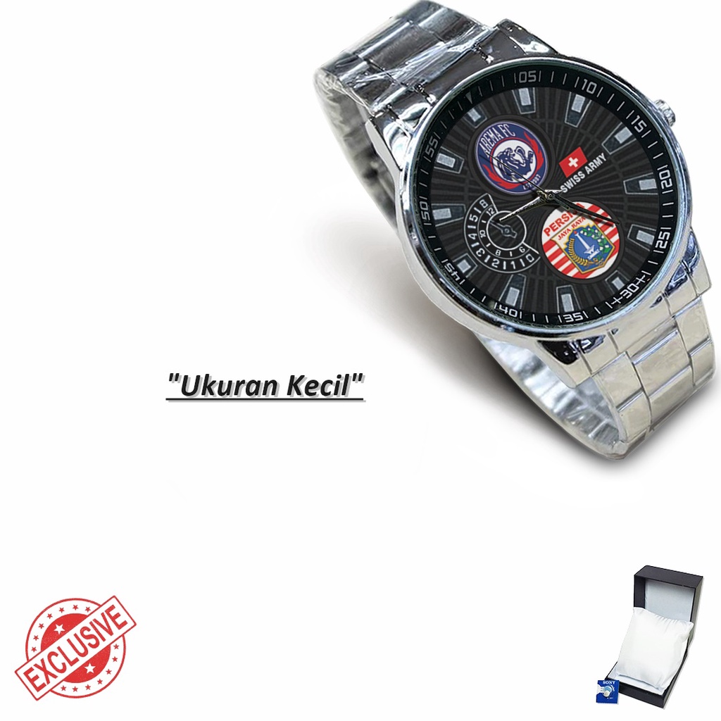 Jam Tangan Rantai Couple Logo AREMA PERSIJA (Amazing)