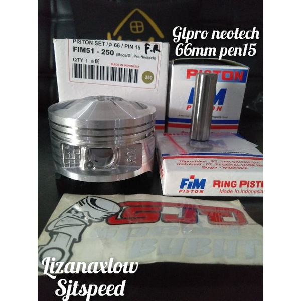 piston fim glpro neotech os 250 66mm pen15 megapro fim51-3