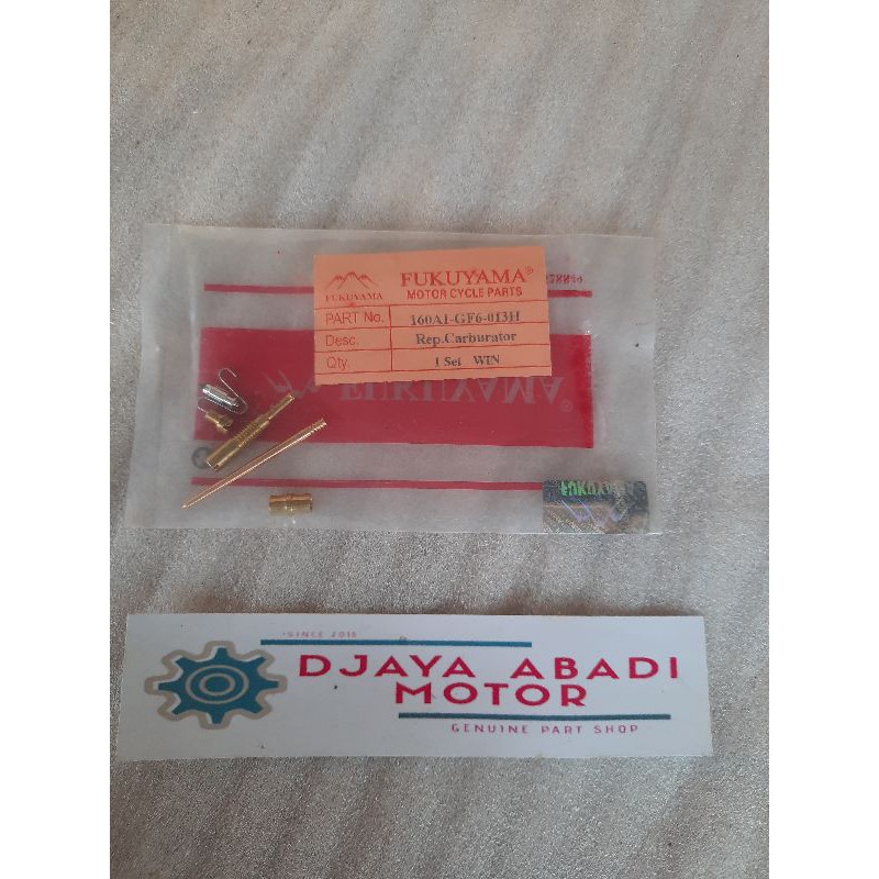REPAIRKIT KARBU ISI REPARKIT REPAIR KIT KARBURATOR HONDA WIN 100 ORIGINAL FUKUYAMA FKY KODE GF6