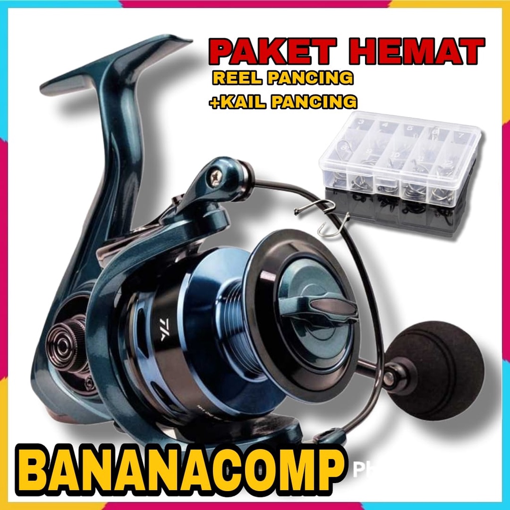 Reel Pancing Spinning Fishing Reel 14+1 Ball Bearing 5.5:1 - TA3000 Material Aluminium kuat dan ring