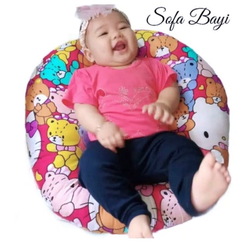 ( SILIKON ) SOFA BAYI MULTIFUNGSI /SOFA BAYI MAHKOTA / SOFA BAYI 2 in 1 / SOFA BAYI + BANTAL / BABY LOUNGER /SOFA BAYI MURAH / KASUR BAYI MURAH /