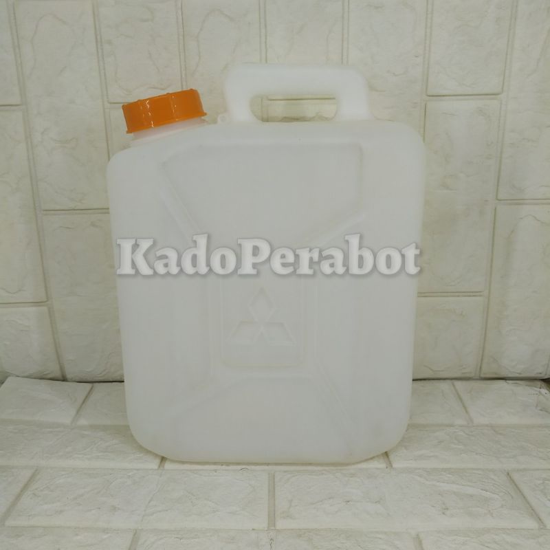 jerigen putih 10 liter- jerigen oli - jerigen bensi - drigen - dirigen