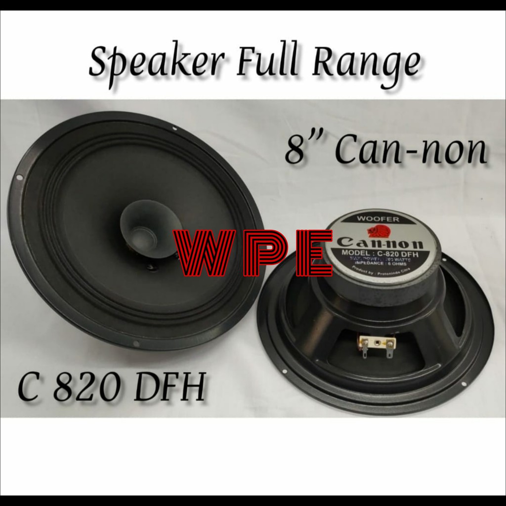 speaker komponen canon cs 820 dfh / cs820dfh full range 8inch