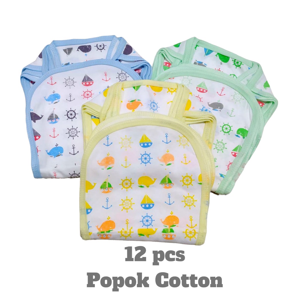 12 PCS Popok Bayi Bahan Kain Double