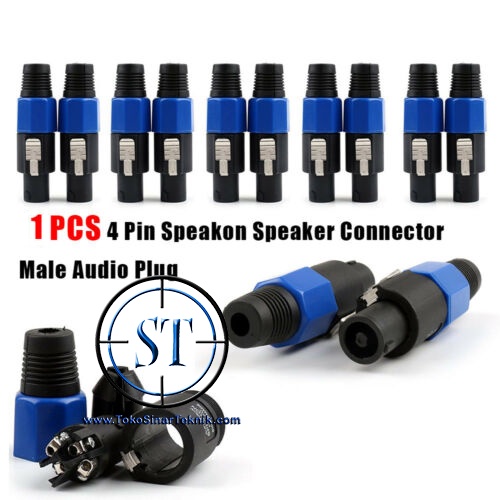 BA-98A Jack Speakon NL4FC Panjang 4P 4 POLE F Long Jek Spikon Sound Audio