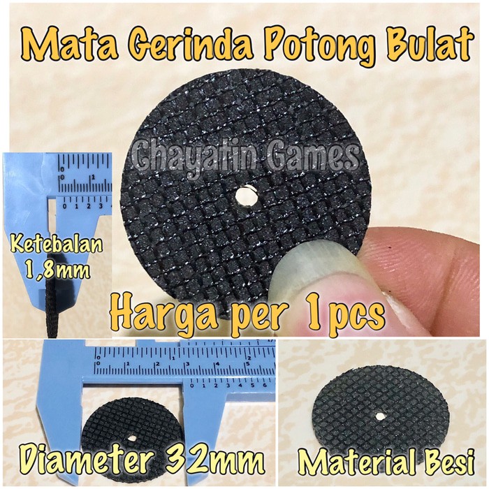 Mata Gerinda Potong mini Bahan Metal Untuk Mini Grinder / Bor Mini