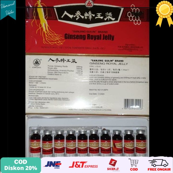 

◾COD◾ Ginseng royal jelly sanjing daya tahan tubuh penambah stamina