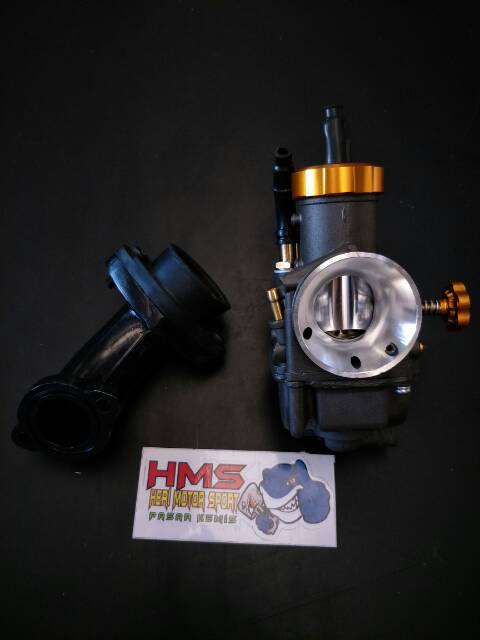 Karburator PE 24 26 28 KEIHIN CNC THAILAND - Carburetor Racing Karburetor Karbu Keihin PE 24 26 28 (A-Class) KODE A115 THAILAND BLACK SERIES HITAM PLUS INTAKE