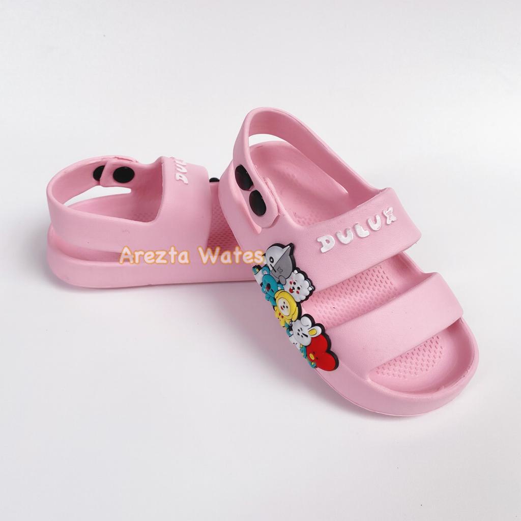 Sandal karet selop anak balita dulux 391E slip on tali belakanh