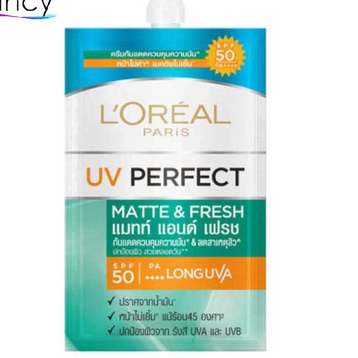 [PROMO PL775] Loreal SACHET UV Perfect Matta & Fresh / Aqua Essence / Defender Bright & Clear 7ml SP