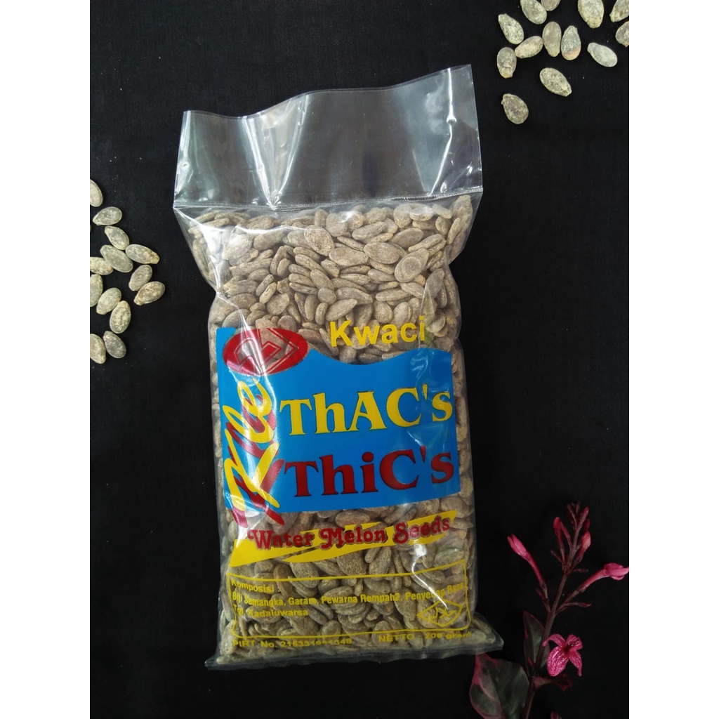 (200gr) kwaci biji semangka kuaci putih original rasa asin gurih enak, kwaci 21 asli Kudus.