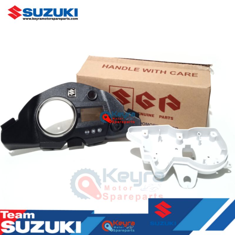 COVER MIKA SPEEDOMETER SATRIA FACELIFT ATAS DAN BAWAH ASLI ORIGINAL SUZUKI SGP