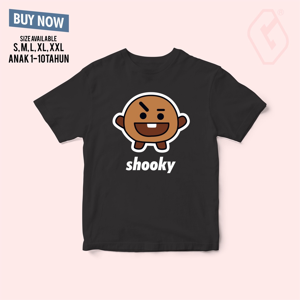 kaos anak kpop bt21 shooky / baju anak shooky bt21