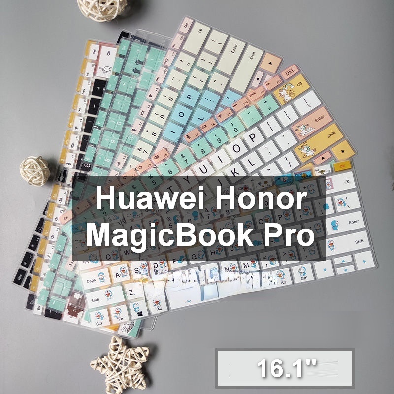 Cover Pelindung Keyboard Bahan Silikon Lembut Anti Debu / Air Untuk Huawei Honor MagicBook Pro