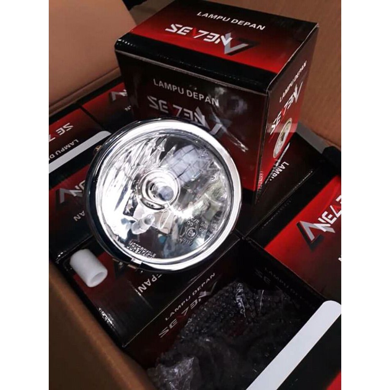 Lampu pesek jute crom kaca putih