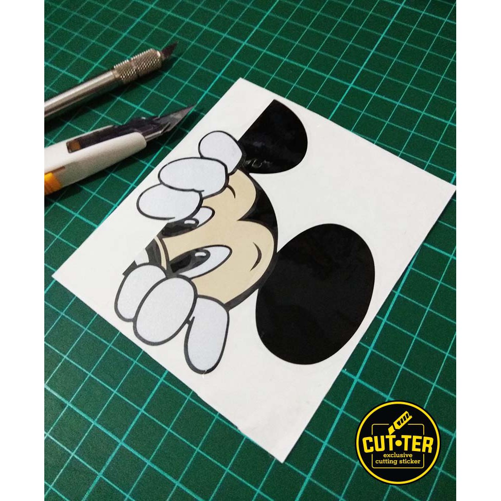 

cutting sticker MICKEY peek1