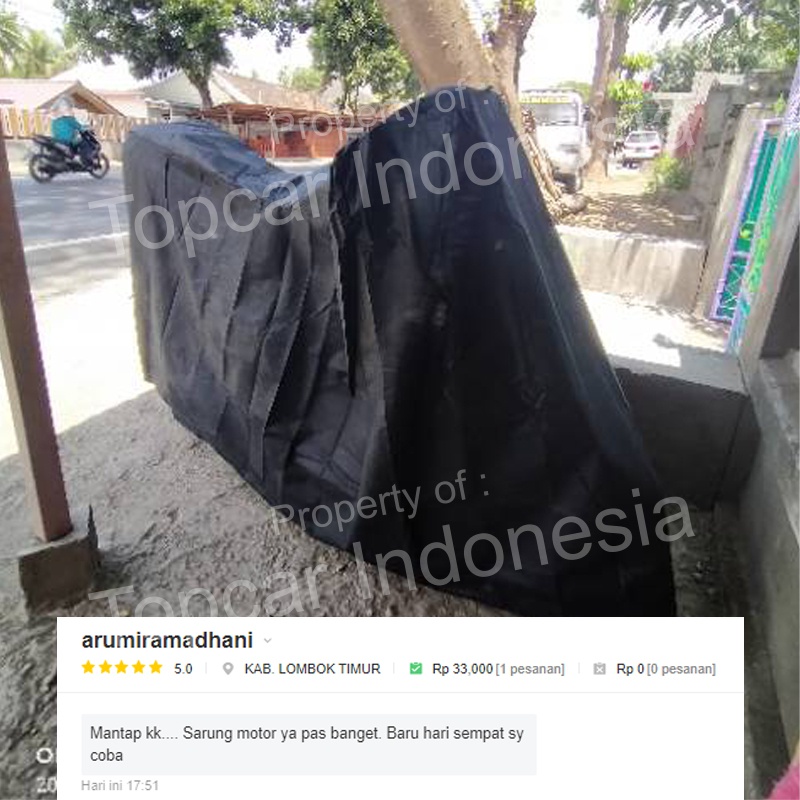 TOPCAR Cover Motor Honda Beat Selimut Motor Sarung Motor Aksesoris Motor Honda Non Waterproof