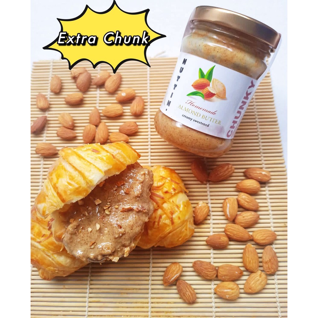 

Almond Butter CHUNKY NUTTIN 100% Selai Almond Premium Organic