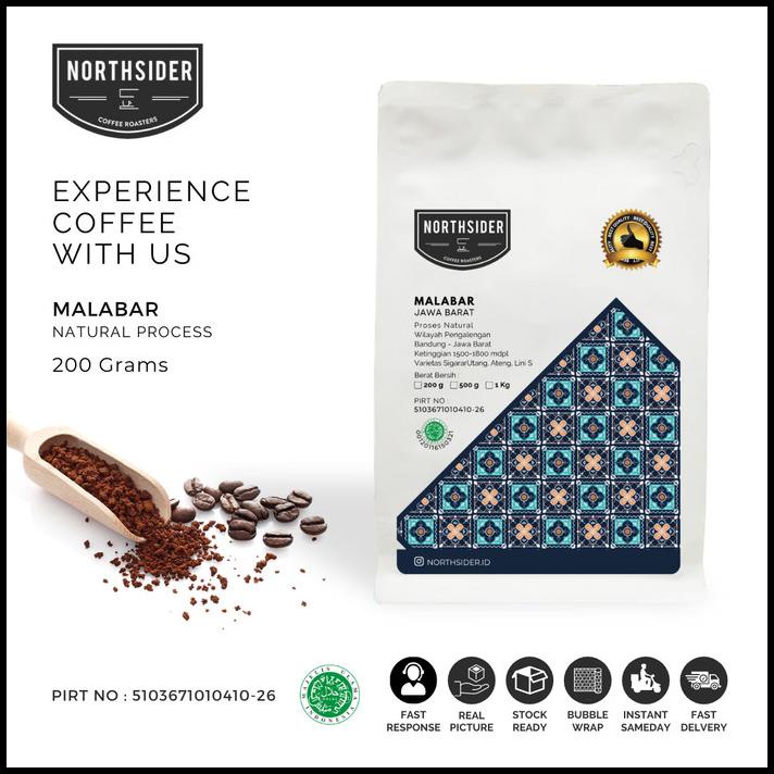 

Biji Kopi Arabika Java Malabar Natural - Manual Brew Coffee Northsider