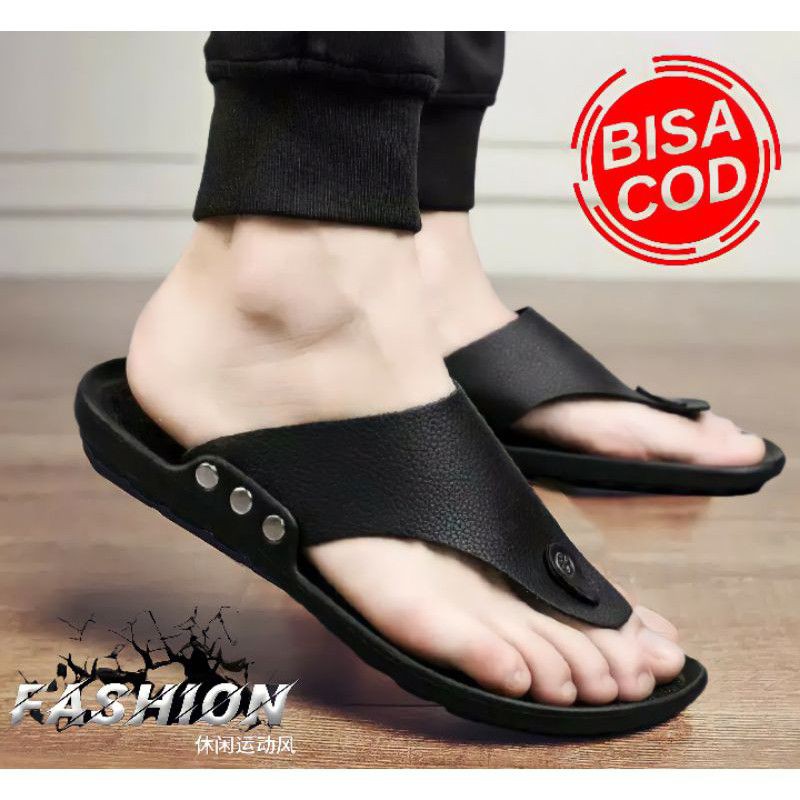 Sandal Kulit / Sandal Pria / Sandal Jepit / Sandal Casual Pria (Japit Import)