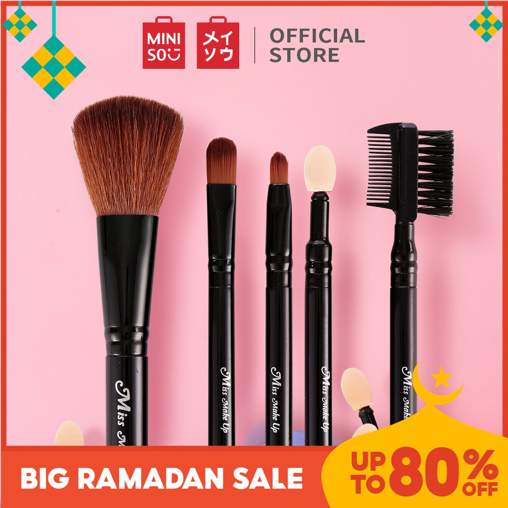 Miniso Official Luxury Make up Brush 5Piece Set/beauty brush set